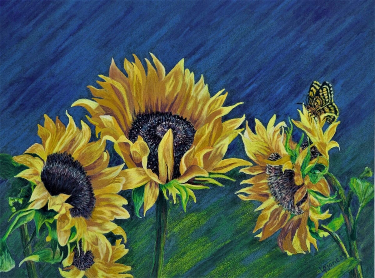 Sunflowers Van Gogh Style by Lynn Jones 