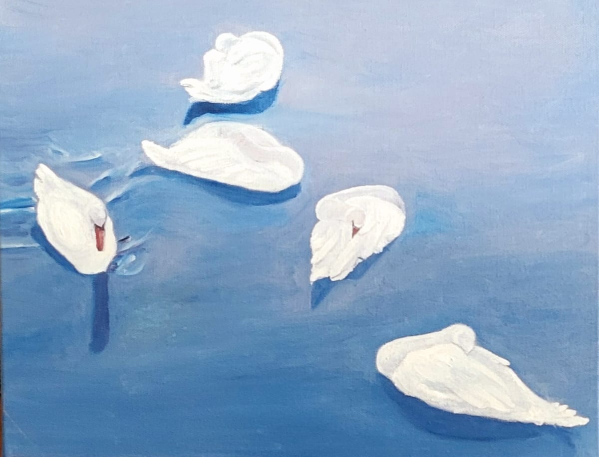 Swans in Sweden by K.A. Williams 