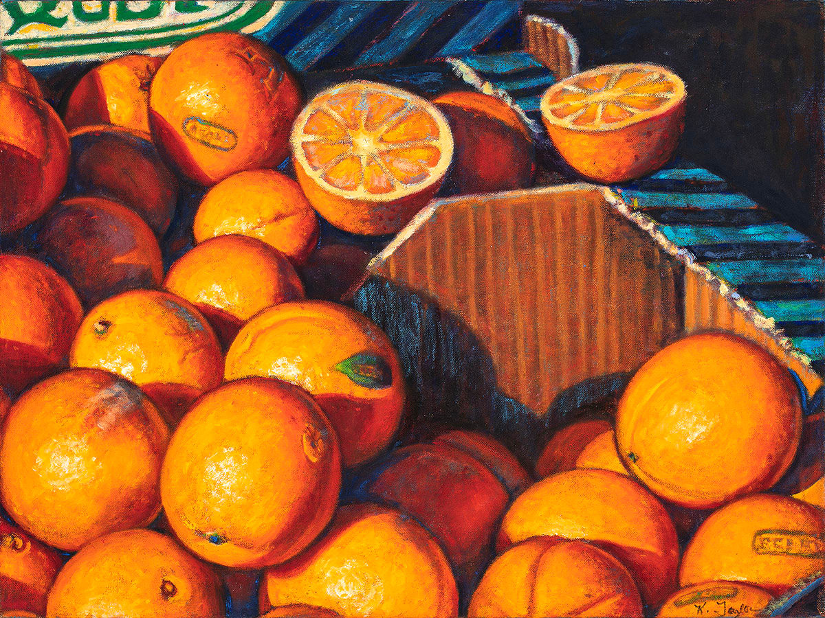 French Farmers Market Oranges by Kathleen Taylor 