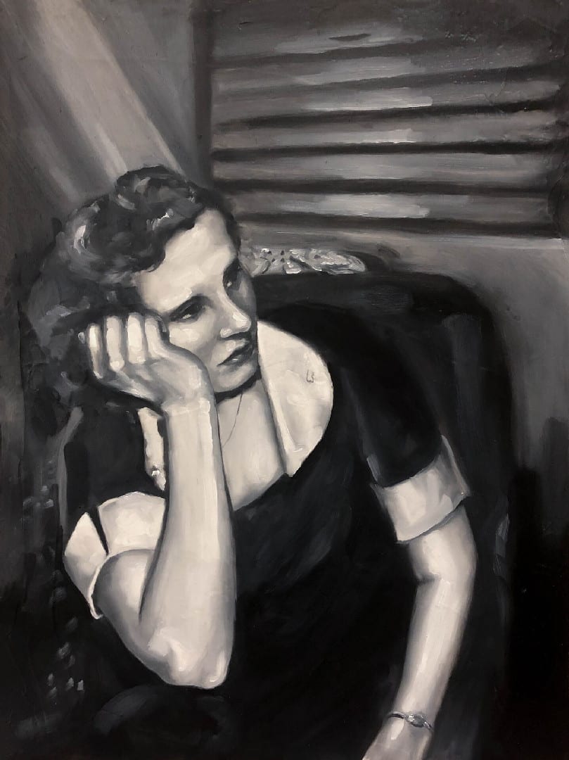 Study in Black and White, Contemplation by Nichole Laizure 