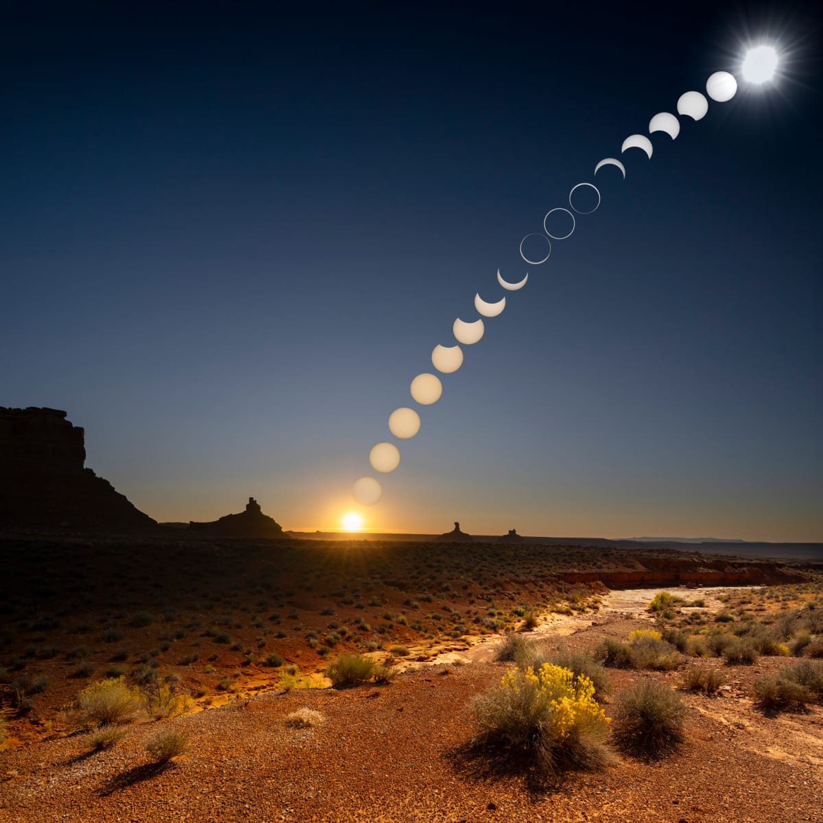 Eclipse 2023: Valley of the Gods by Rob Lantz 