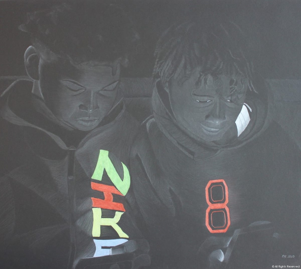 Portraits in Black 6 (My Brother's Keeper) by Sabena Leake, Image 4.