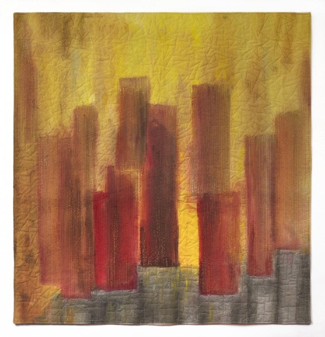 Blazing Cityscape by Teresita Leal 