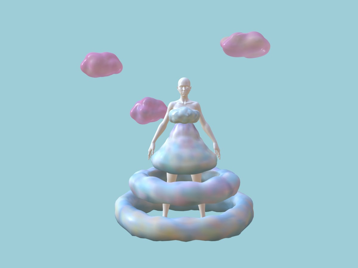 Virtual Fashion-The Cloud Dress by Smonica Lin 