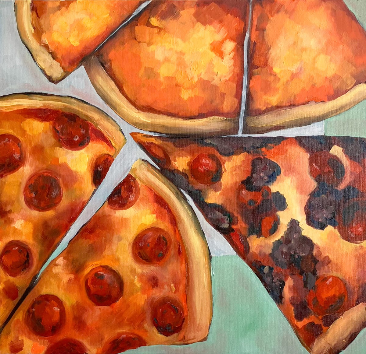 Pizza Slices by Lisa Amundsen Giannini 