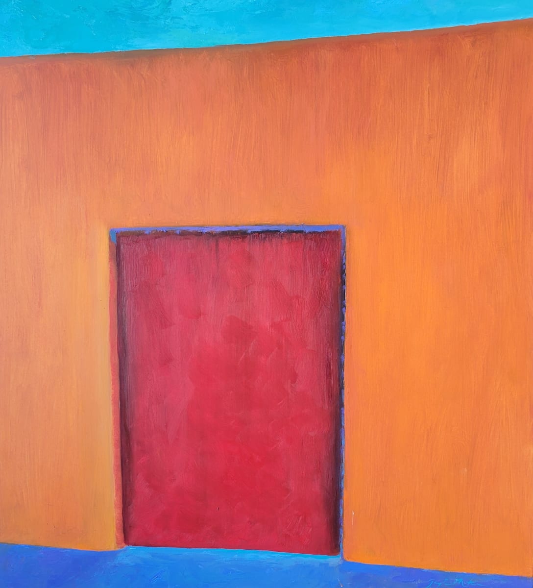 Red Door #2 - New Moon Overlook by Gayle Martin 