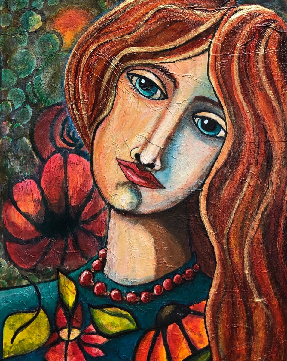 Girl with Flowers by Lynne Mizera, Image 6.