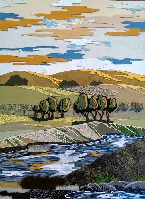 Mukhina_Elena-Hills-Leather_on_cardboard-33x27-4100_uq5cpp_2 by Elena Mukhina 