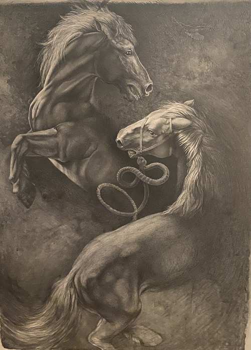 Dual Horses by Peter Nickel 