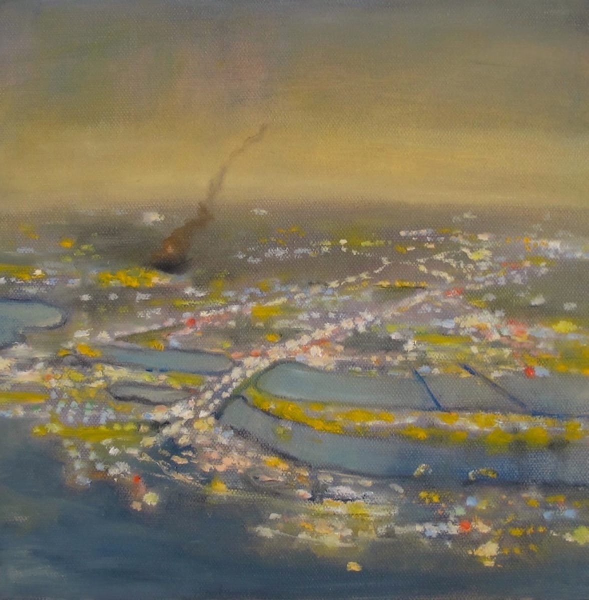 Mini Metropolis 1 (First LIght) by Roxanne Norman 