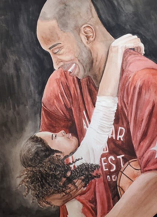 Kobe and Gigi by Iuliia Pozdina 