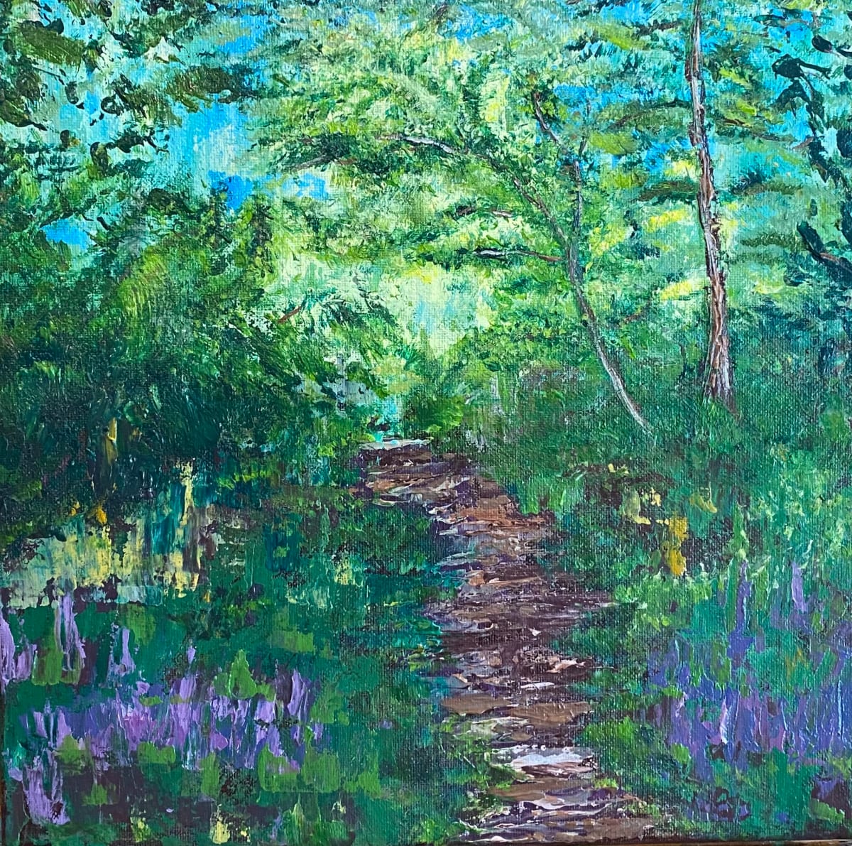 Pathway to Walnut Canyon Reservoir by Helen Ramsay 