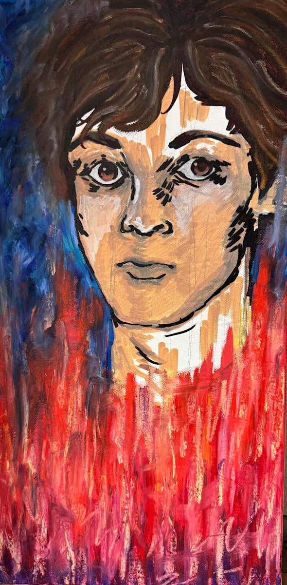 Red becomes him by Julia Redner 