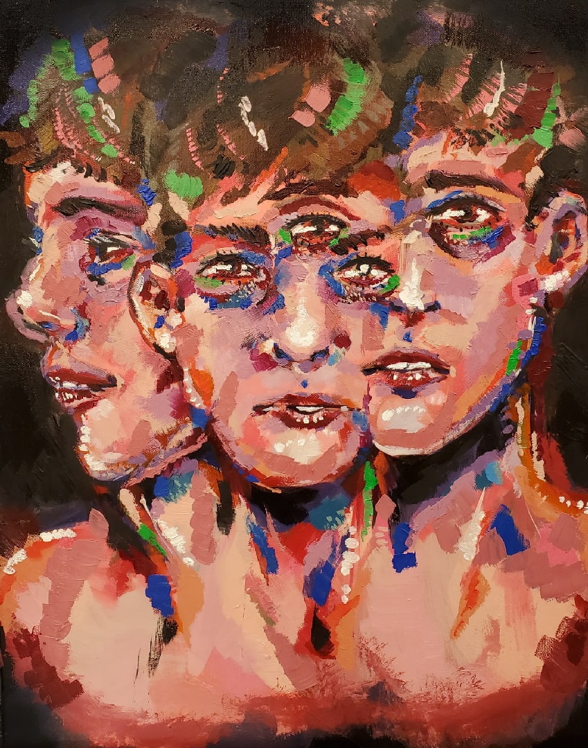 Self - Oil on Canvas by Gabrielle Regalado, Image 10.