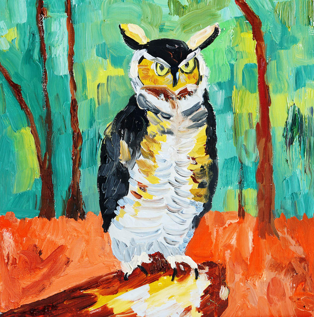 Great Horned Owl by Patricia Tewes Richards 