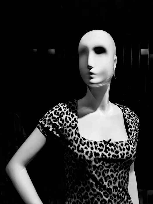 Mannequin at Night, Chemin de la Cote Des Neiges by Robert Gideon, Image 2.