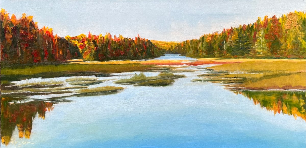 The Secret Marsh in Fall by Renee Robison 