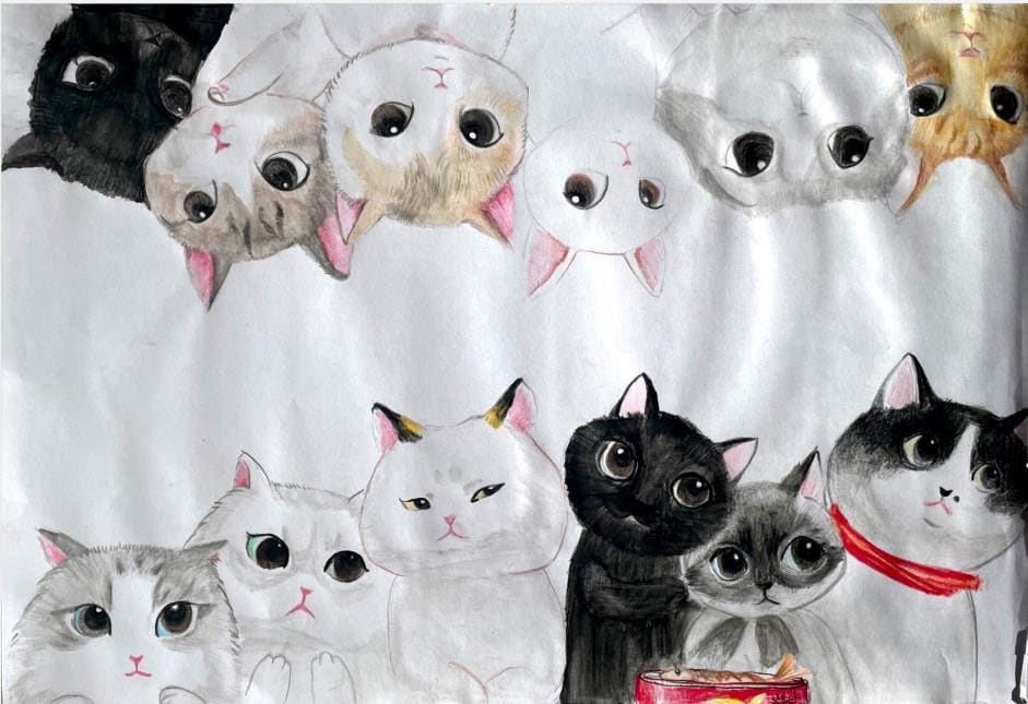Eclectic Cats by Amy Rong, Image 15.