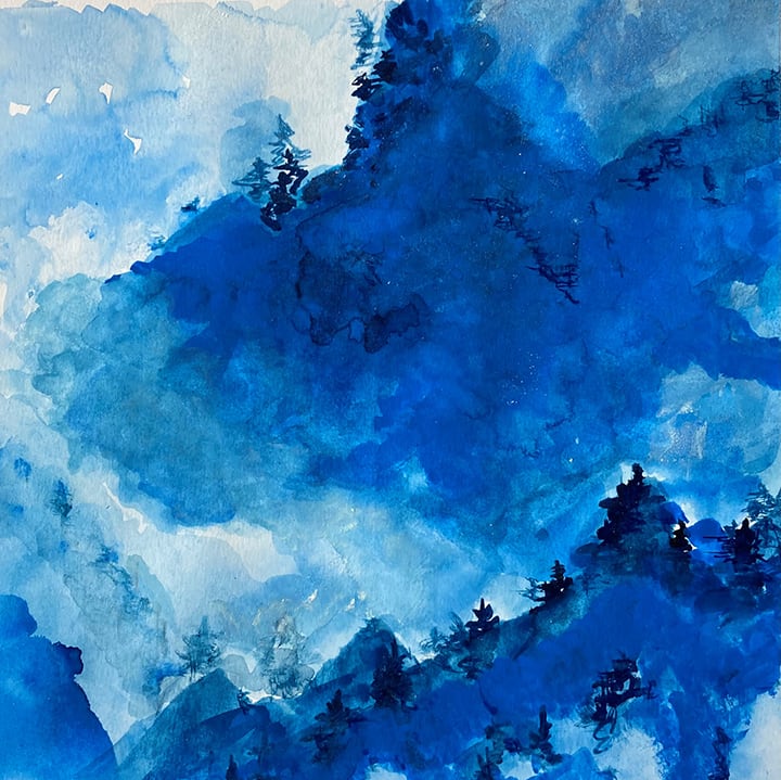 Blue Mountain in Colorado (Right Side) by Masumi Sakagami, Image 9.