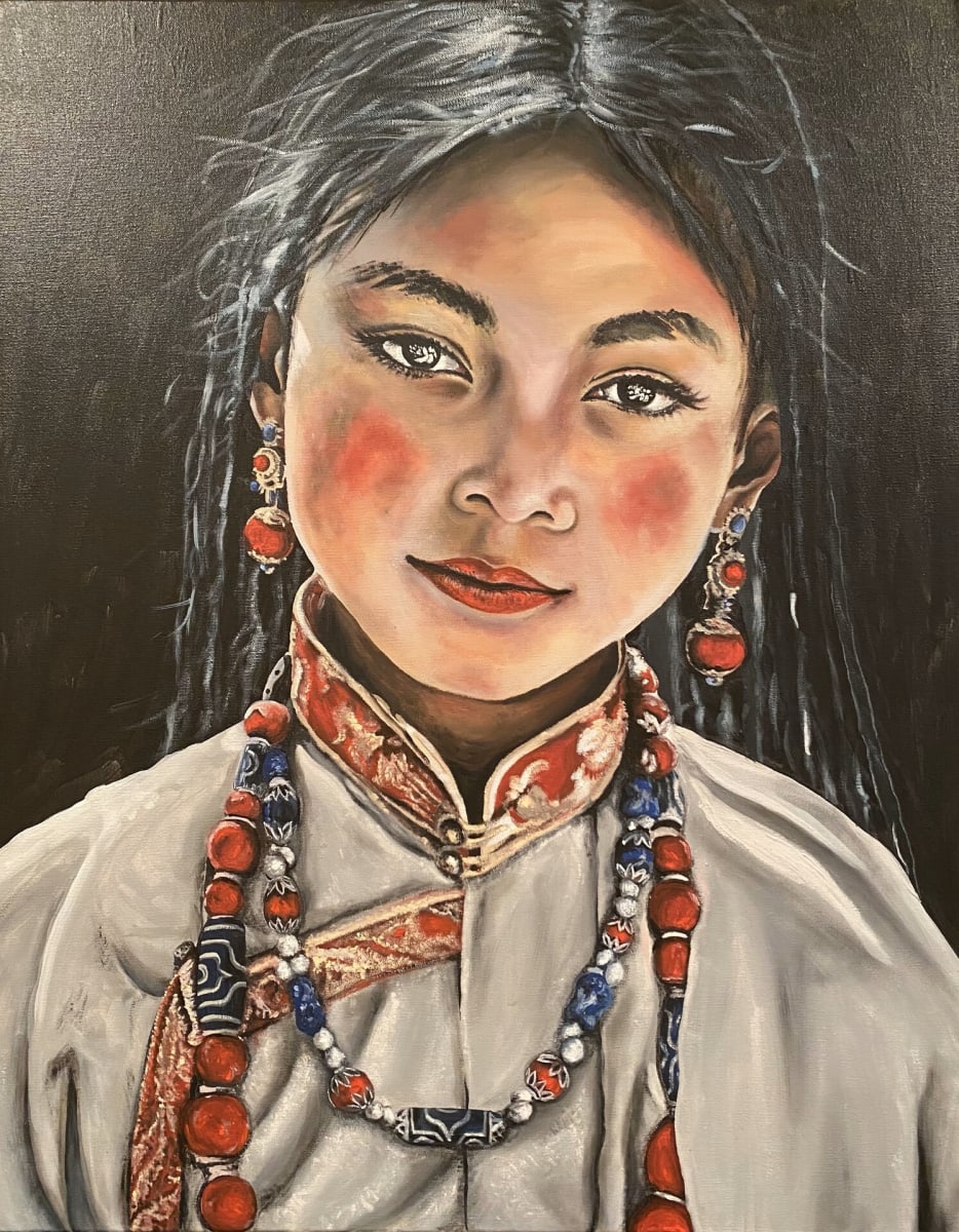 An Uyghur Girl by Olga Sama 