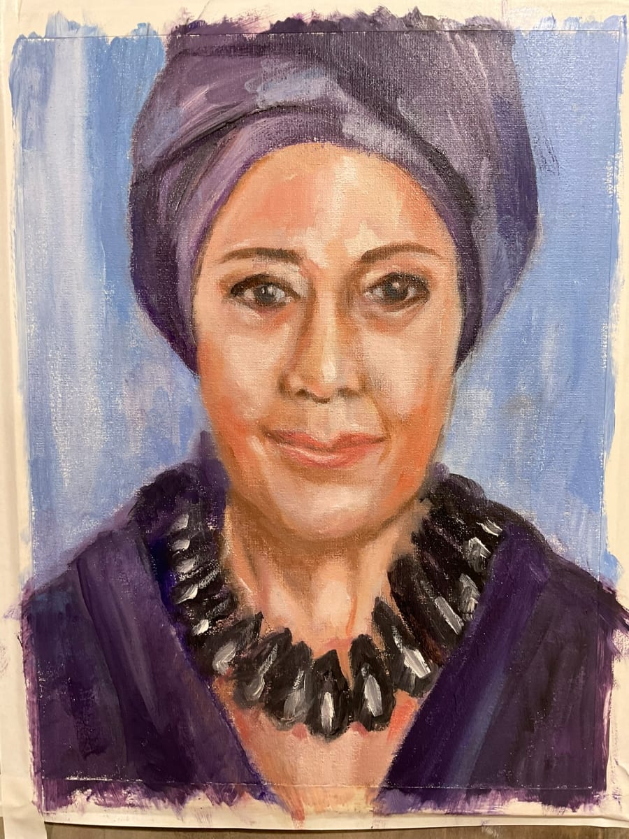 Lady in Purple by Marcie Serber 
