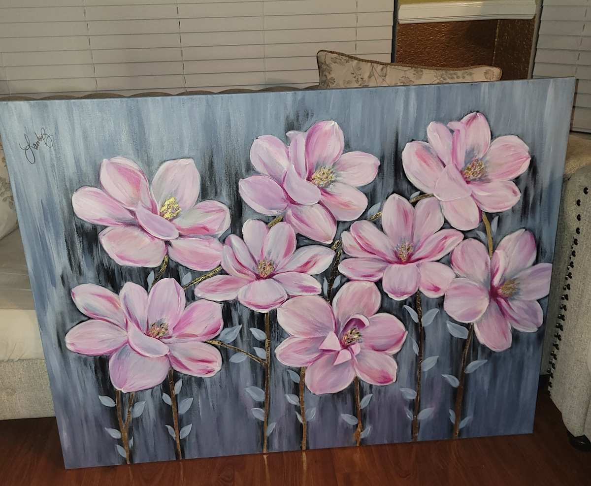 Pink Magnolias by Sandra Serrano 