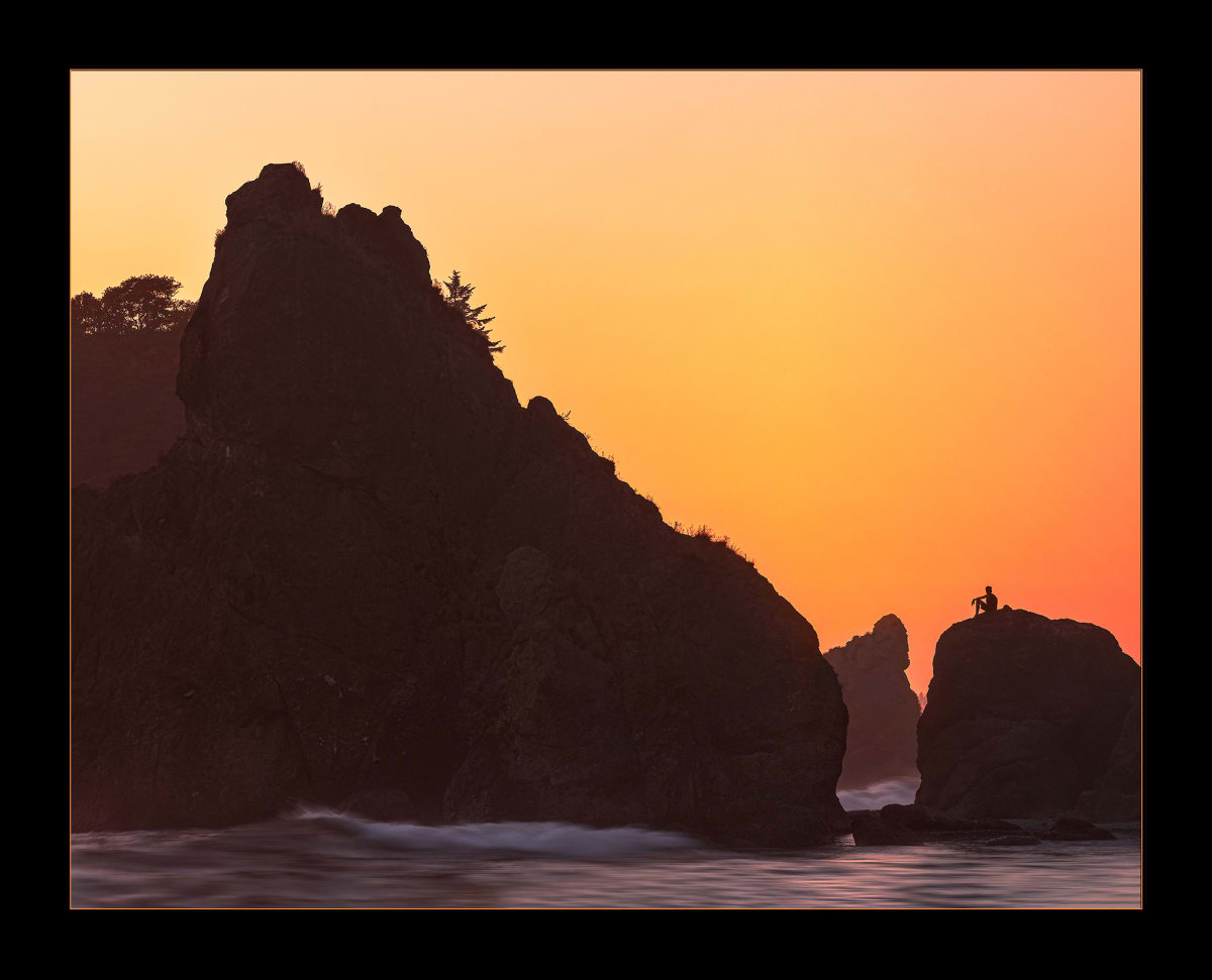 Sunset Thinker at Ruby Beach by Sheryl's Virtual Garden 