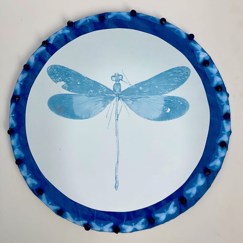 Medicine Shield-Dragonfly by Mary K. Shisler 