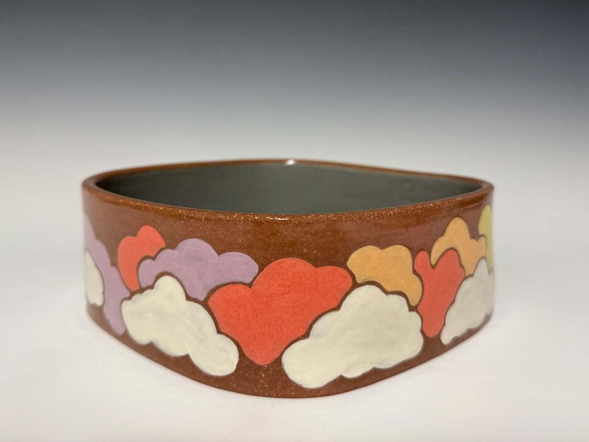 Rainbow Dream Bowl by Megan Smith 