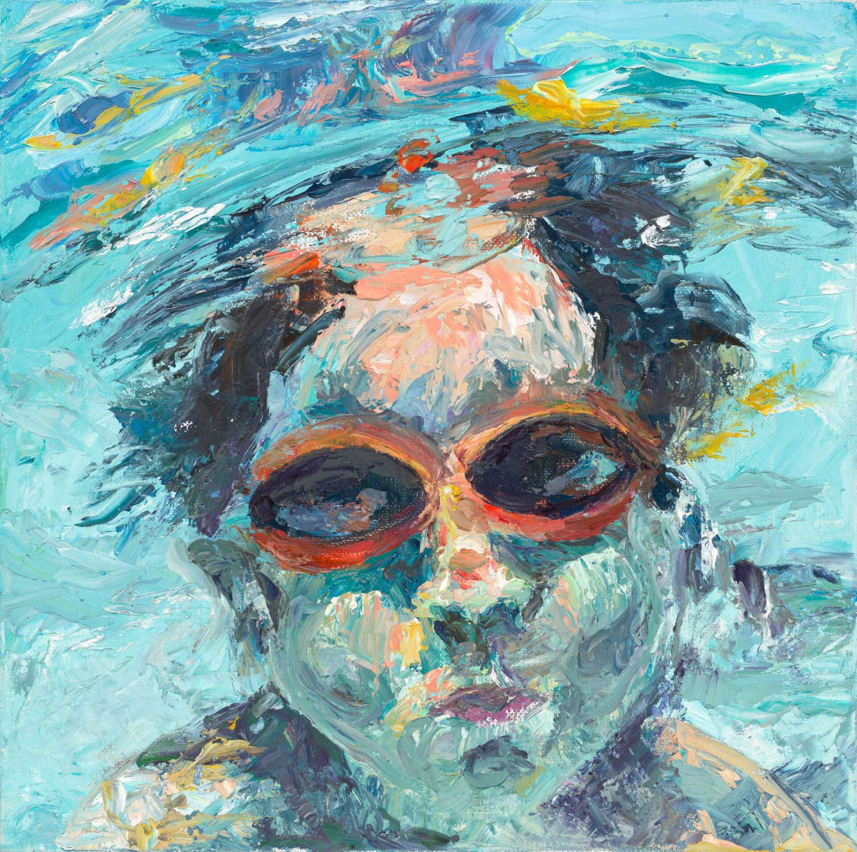 Orange Goggles by Kathleen M. Streitenberger 