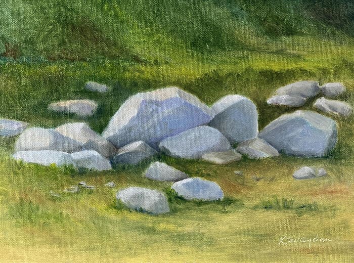 Rocks in the Arroyo Seco by Kathleen Swaydan 