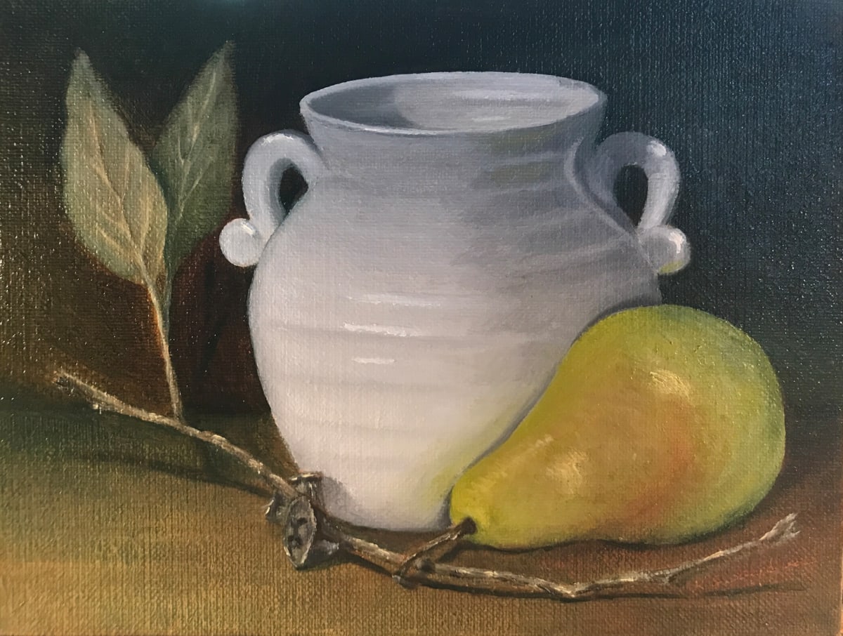 Still Life With Pear by Kathleen Swaydan 