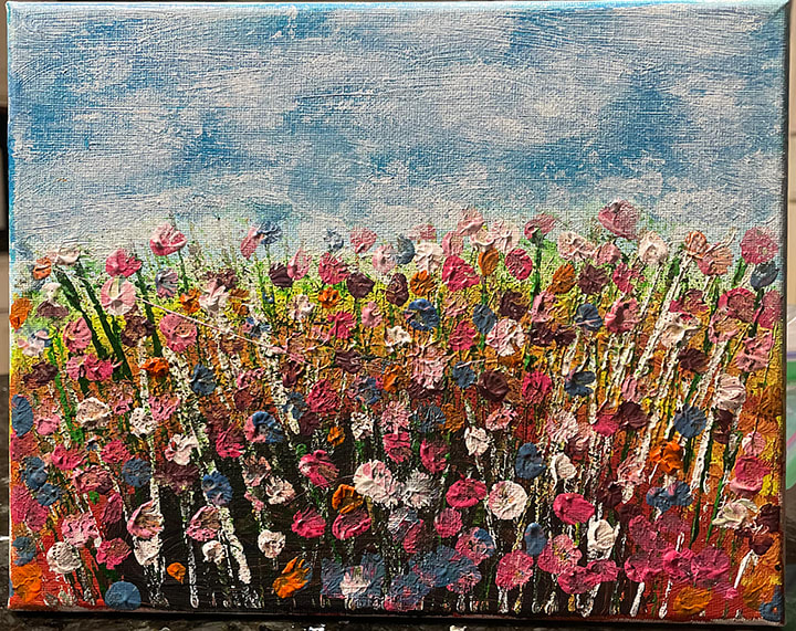 Field of Flowers by Veronica Tellez 