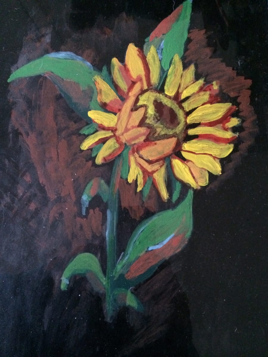 Lone Sunflower by Julie Thomas-Zucker 