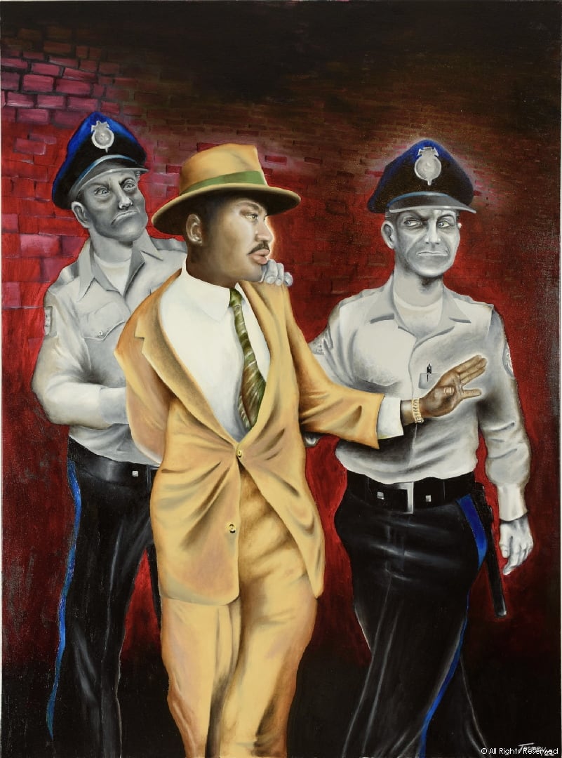 The Arrest of Martin Luther King by Marshall Toomey 
