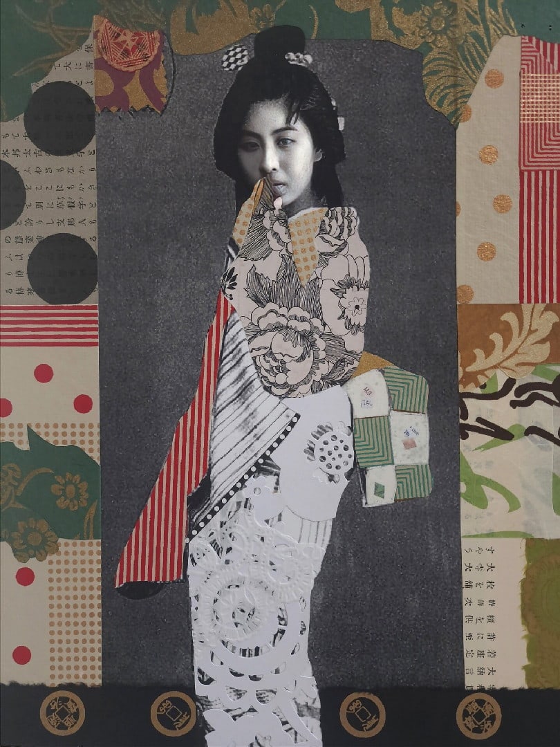 Geisha in White Kimono (Tokyo, 1908) by Rhonda Urdang 