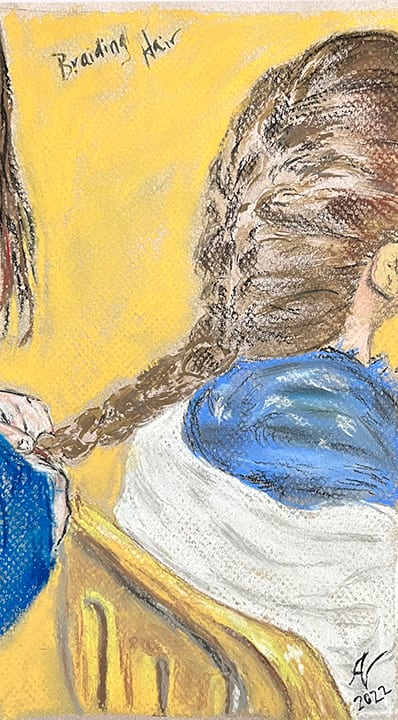 Braiding Hair by Aphrodite Vairaktaris, Image 14.