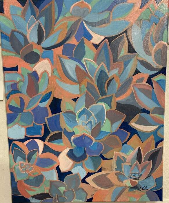 Echeveria Party by Valerie Veneziano 