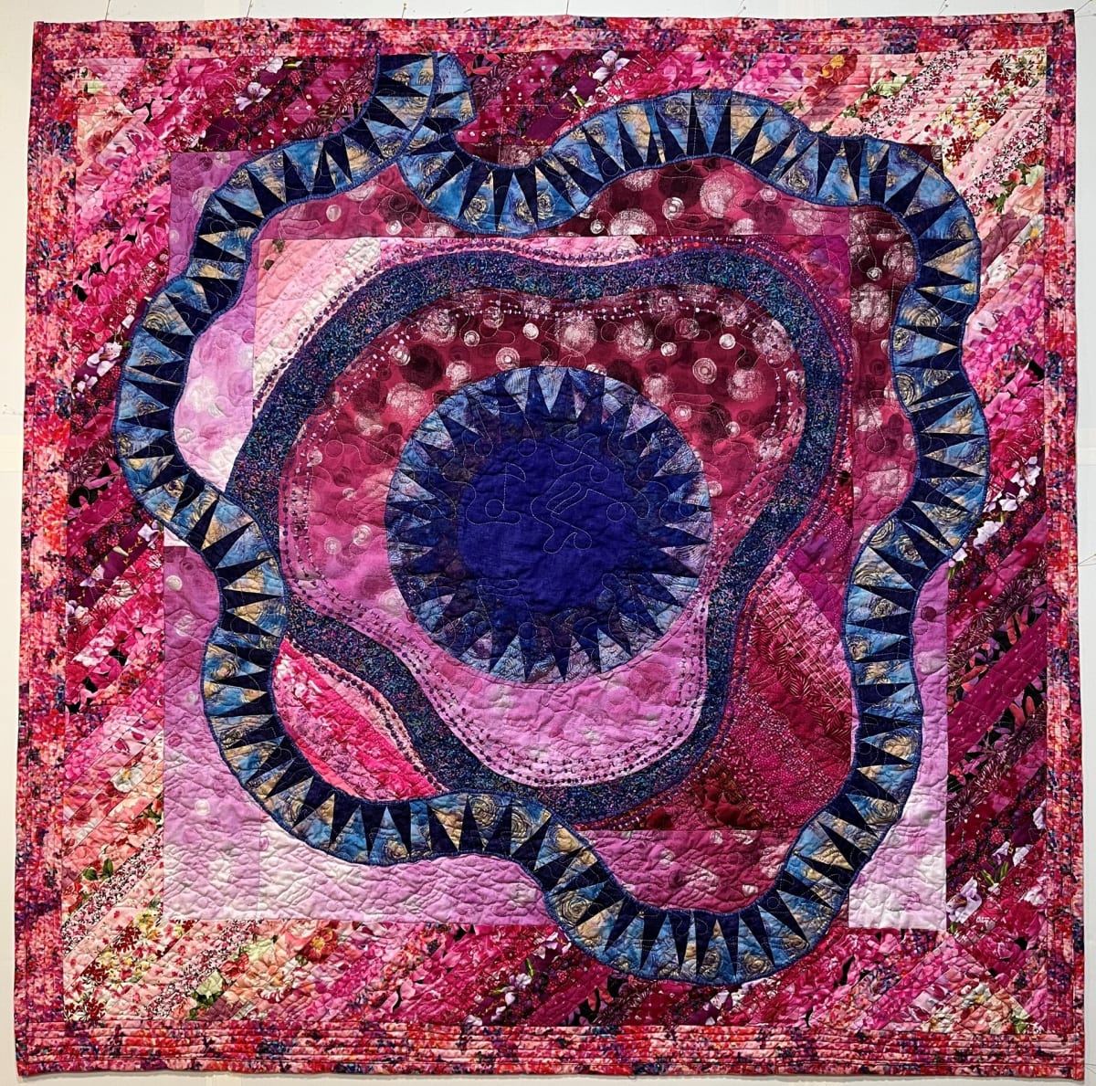 Jazzy Blue Notes Dancing in a Garden of Harmony by Maude Wallace Haeger, Image 20.