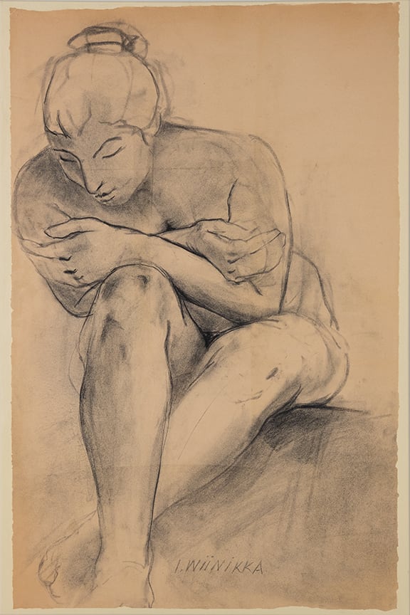 Seated Nude by Iris Wiinikka 