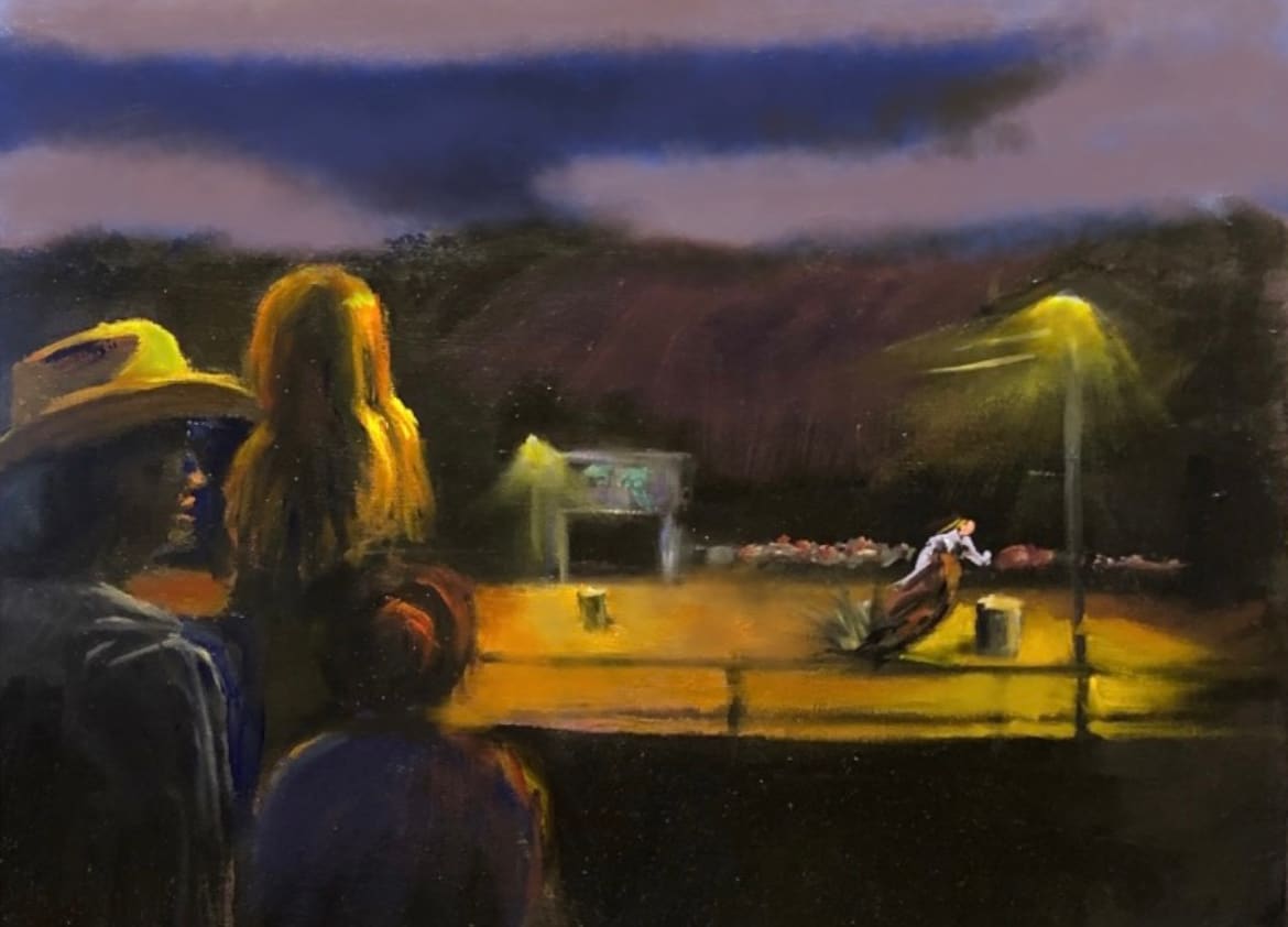 Night at the Rodeo by Douglas Woodman 