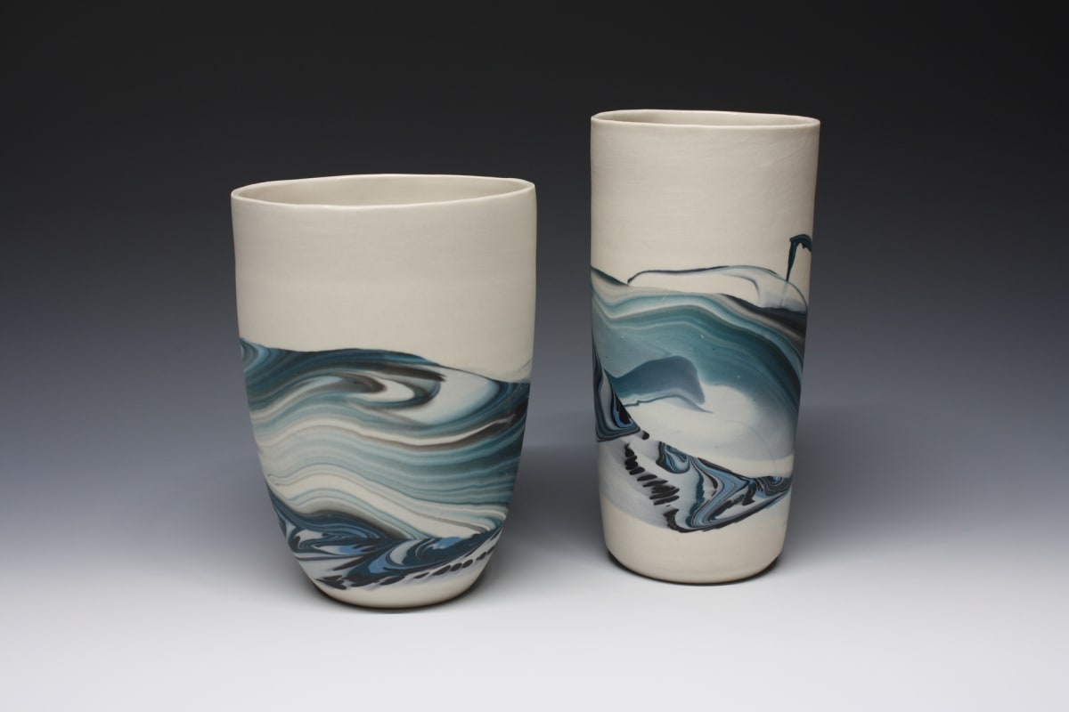 Flowing Lagoon Vase Set by Jordan Young 