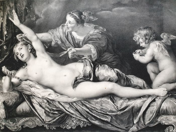 Danae after Anthony van Dyck by Anthony van Dyck  Image: Danae after Anthony van Dyck by Johann Georg Weinhold