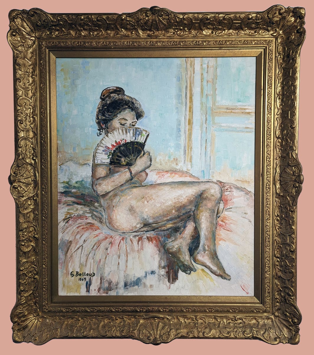 Nu & L'Eventail by Gisele Belleud  Image: Nu & L'Eventail