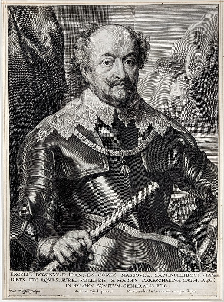 Portrait of John VIII, Count of Nassau-Siegen by Anthony van Dyck  Image: Portrait of John VIII, Count of Nassau-Siegen