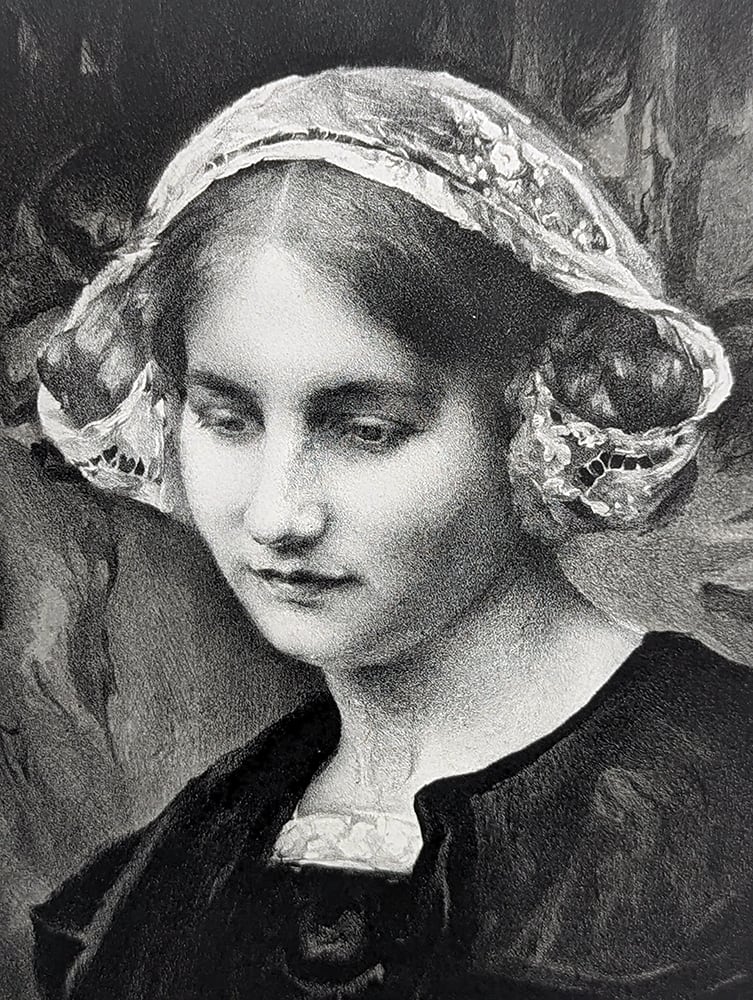 Le recueillement, after Edgar Maxence by Louis Huvey, Image 5.
