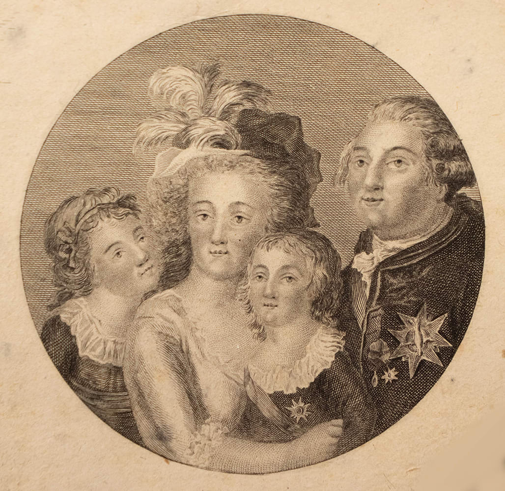 The royal family of France: King Louis XVI, Queen Marie Antoinette, and two of their children  Image: The royal family of France: King Louis XVI, Queen Marie Antoinette, and two of their children