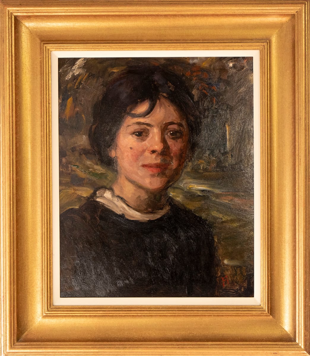 Portrait of a young woman by Frederick C. Mulock  Image: https://www.artworkarchive.com/profile/romijn-art/artwork/portrait-of-a-young-woman-the-portrait-paiting-gallery