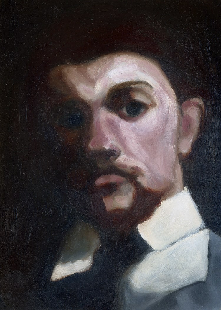 Self-portrait after Henry Fantin-Latour by André Romijn  Image: Self-portrait after Henry Fantin-Latour by André Romijn