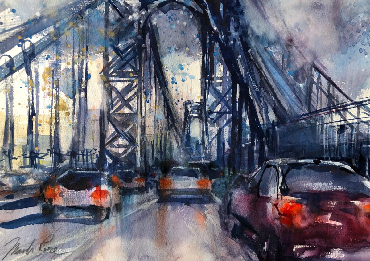 George in the Rain by Marilyn Rose 